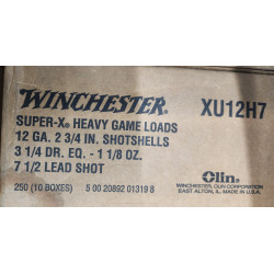 Winchester Super-X Heavy Game Load 12ga 2 3/4" 1 1/8oz 7 1/2 shot lead #XU12H7